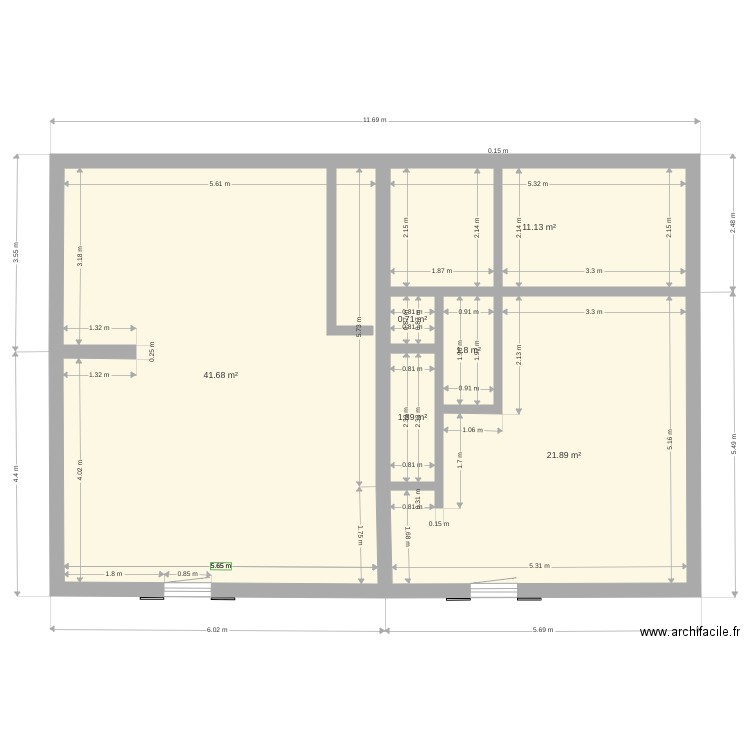 Cavirac. Plan de 0 pièce et 0 m2