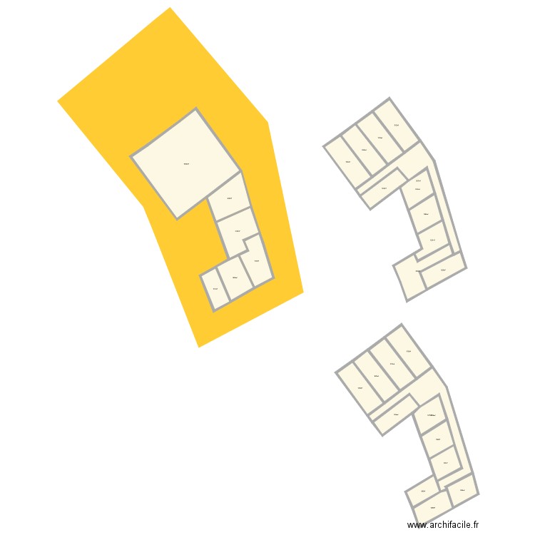 Division Versailles 1er étage. Plan de 0 pièce et 0 m2