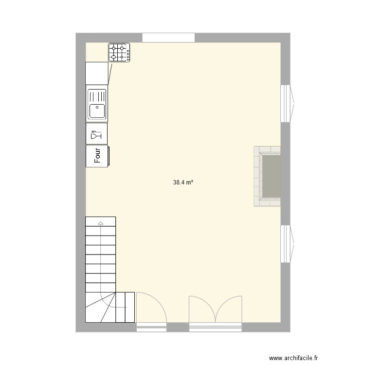 Maison RDC 1 . Plan de 0 pièce et 0 m2