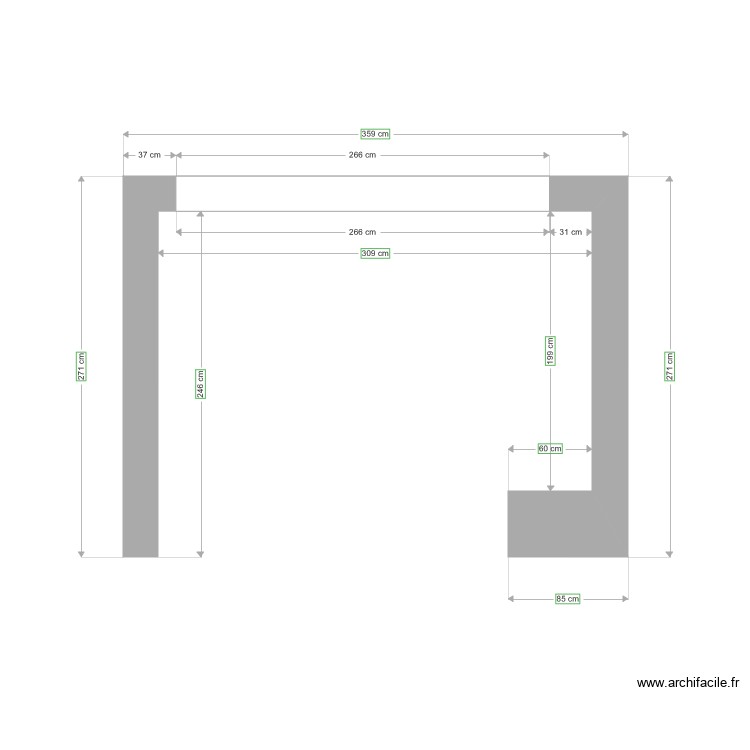 GG COTATION CUISINE 4. Plan de 0 pièce et 0 m2 GG COTATION CUISINE 4. Plan de 0 pièce et 0 m2