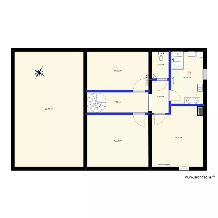 Etage 1. Plan de 