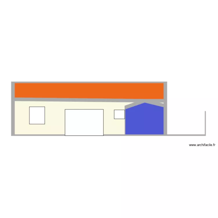 FACADE SUD. Plan de FACADE SUD. Plan de