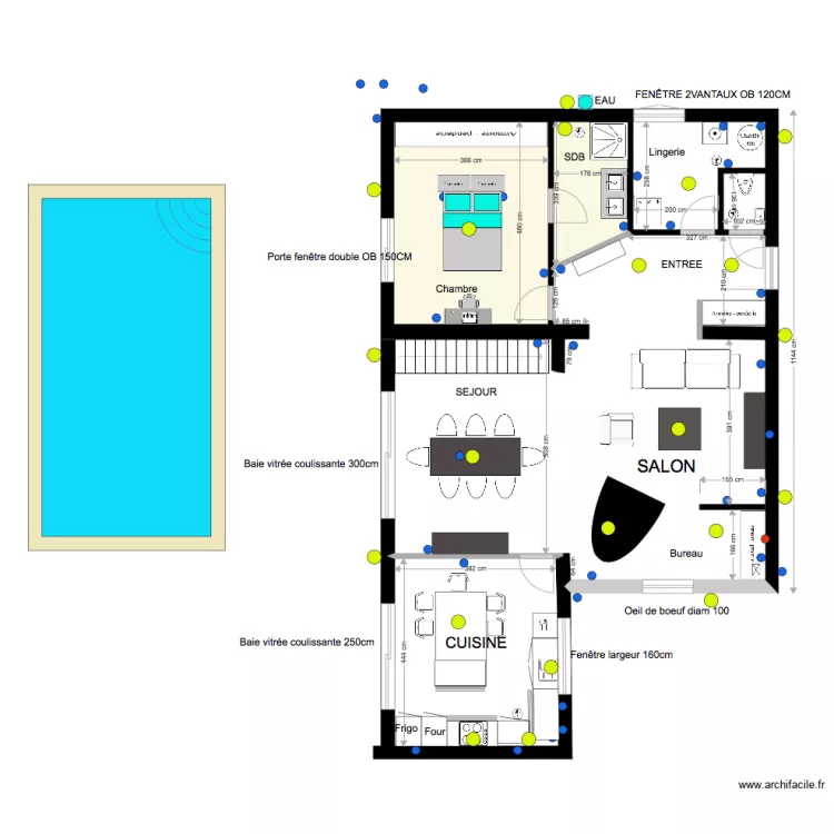 PLAN RDC final int&eacute;rieur. Plan de 