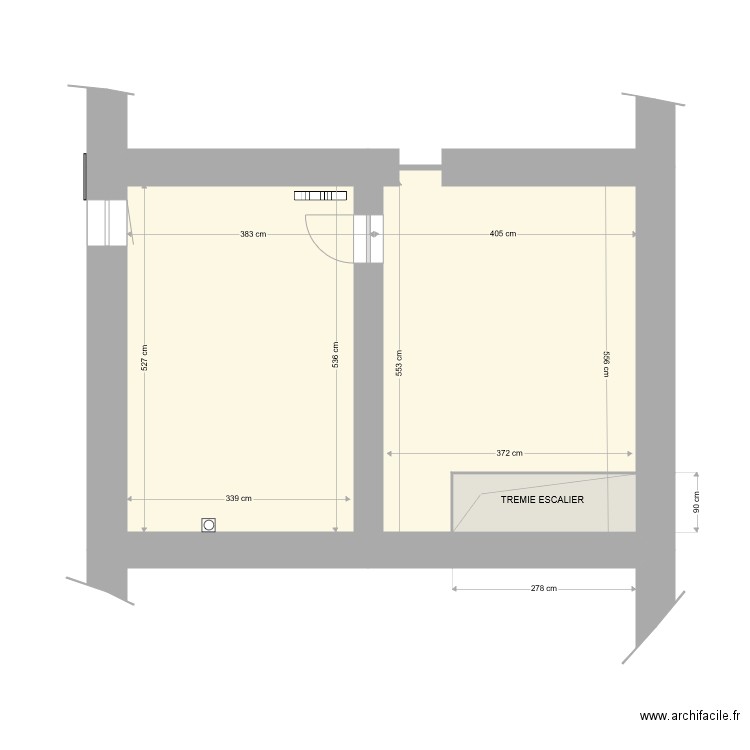 St Véran étage sans meubles. Plan de 0 pièce et 0 m2