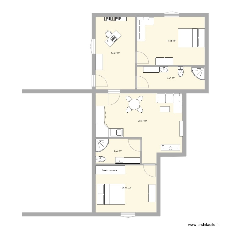 vlg addition3. Plan de 0 pièce et 0 m2