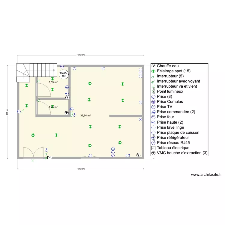 ST ROMAIN RDC LOT 2. Plan de 