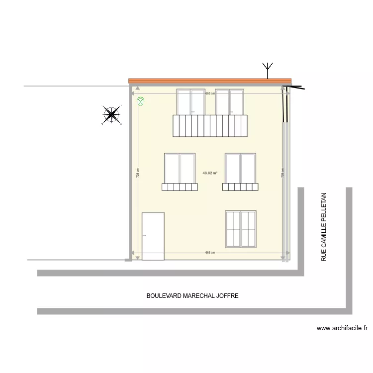 FACADE. Plan de 