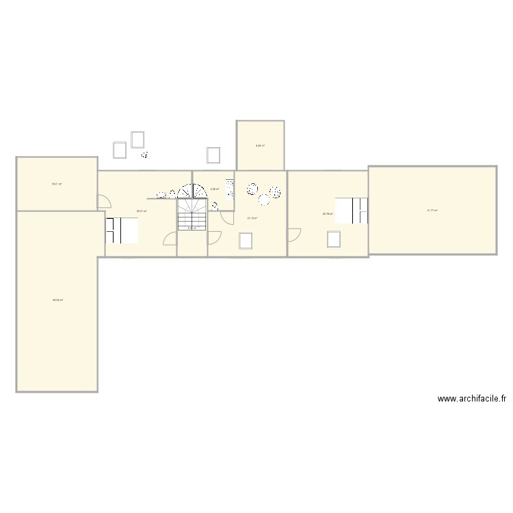 la grande maison V7 avec église. Plan de 0 pièce et 0 m2