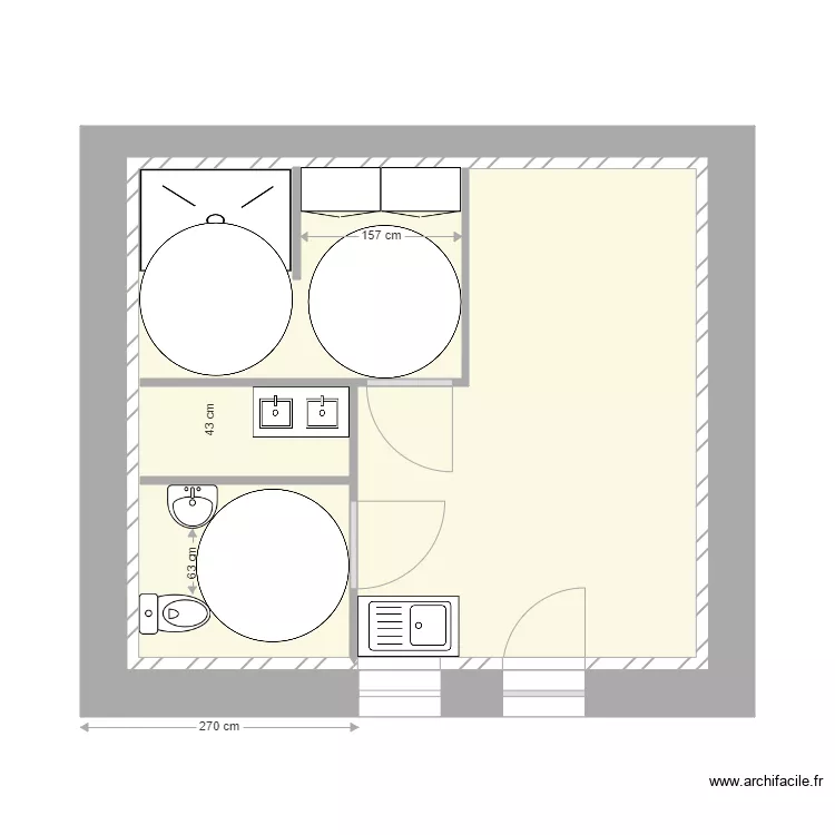 Sanitaires ateliers . Plan de Sanitaires ateliers . Plan de