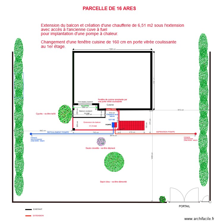 Permis de construire. Plan de 0 pièce et 0 m2