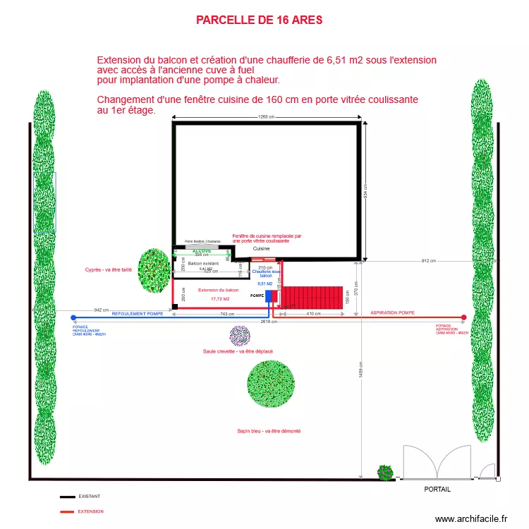Permis de construire. Plan de Permis de construire. Plan de