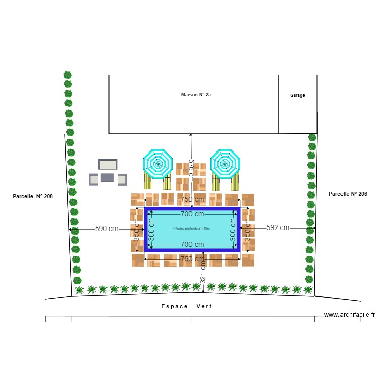 LEONARDO6. Plan de 1 pièce et 21 m2