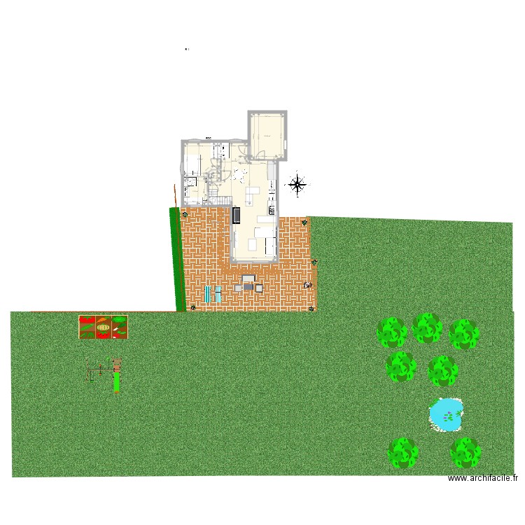 Plans extension version 2. Plan de 5 pièces et 81 m2
