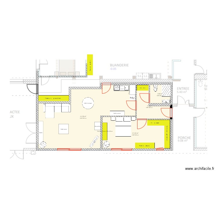 plan apart v2. Plan de 0 pièce et 0 m2