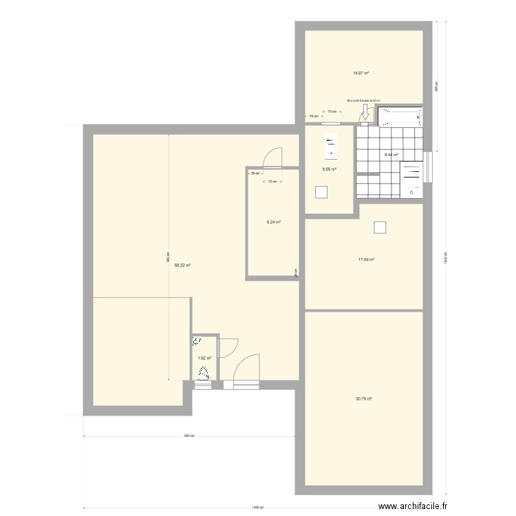 Carrelage. Plan de 0 pièce et 0 m2