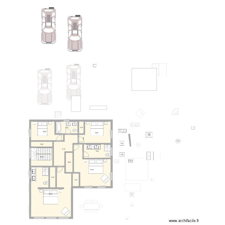 grange 2 blanche. Plan de 0 pièce et 0 m2