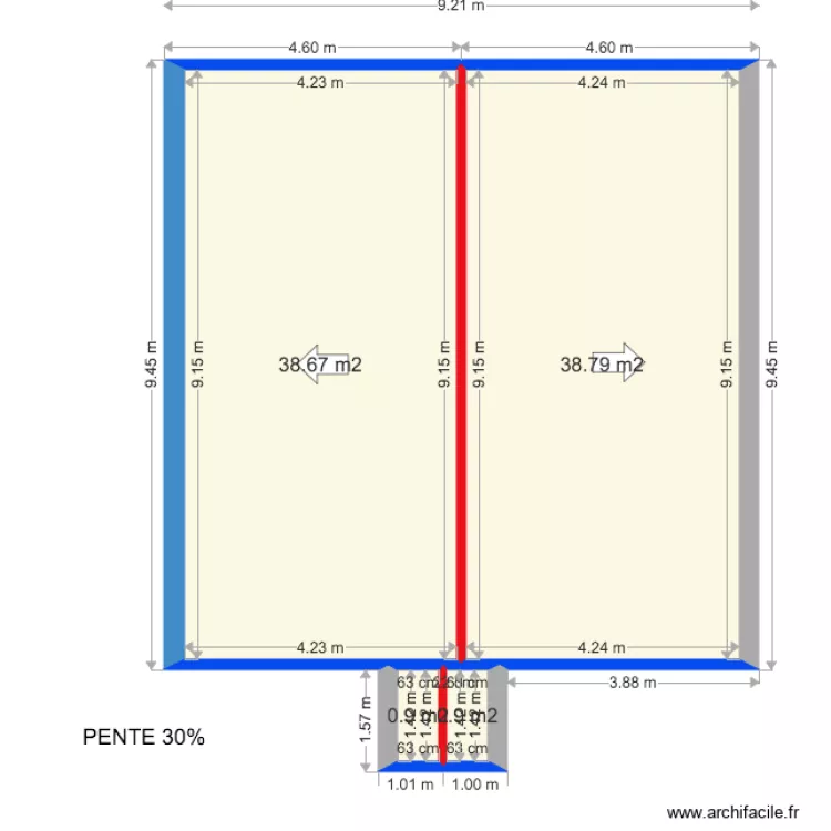 Mourier toiture. Plan de 