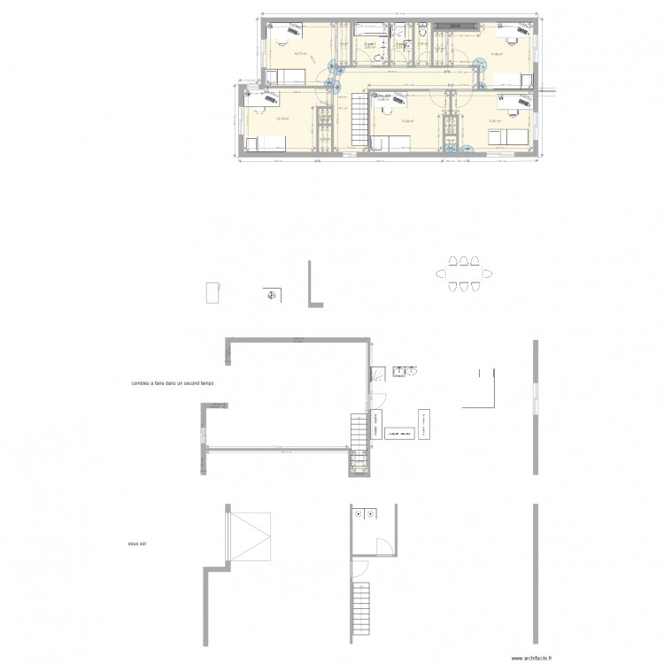 essai réduit VARIANTE. Plan de 0 pièce et 0 m2