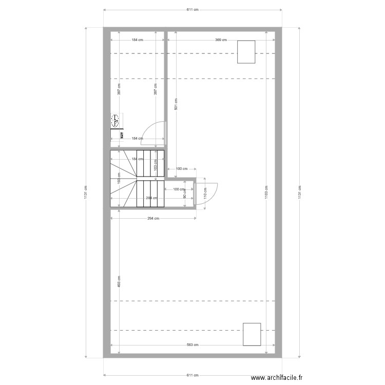 grenier. Plan de 0 pièce et 0 m2