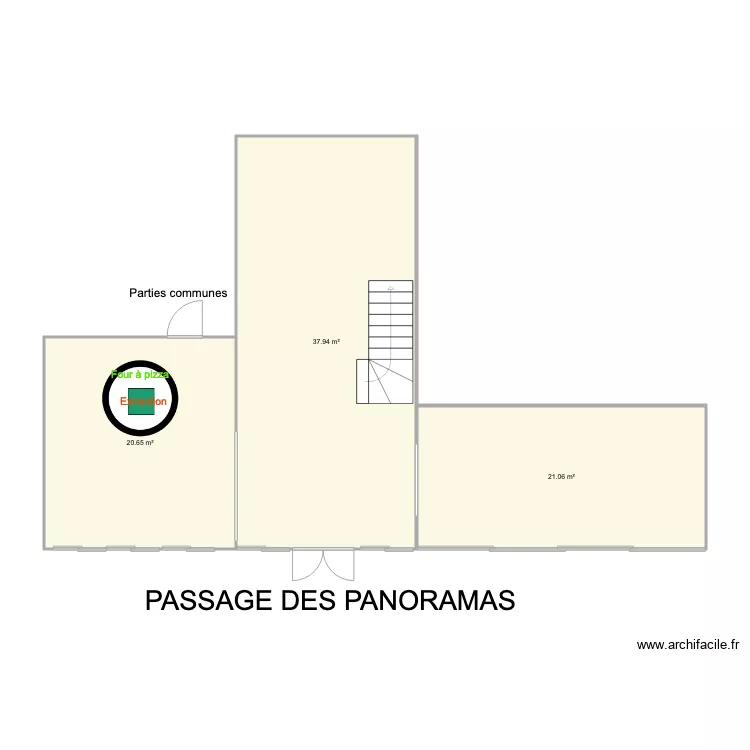 pizzeria Bisou. Plan de 