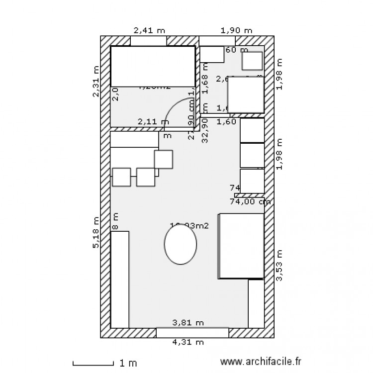 abatilles1d. Plan de 0 pièce et 0 m2