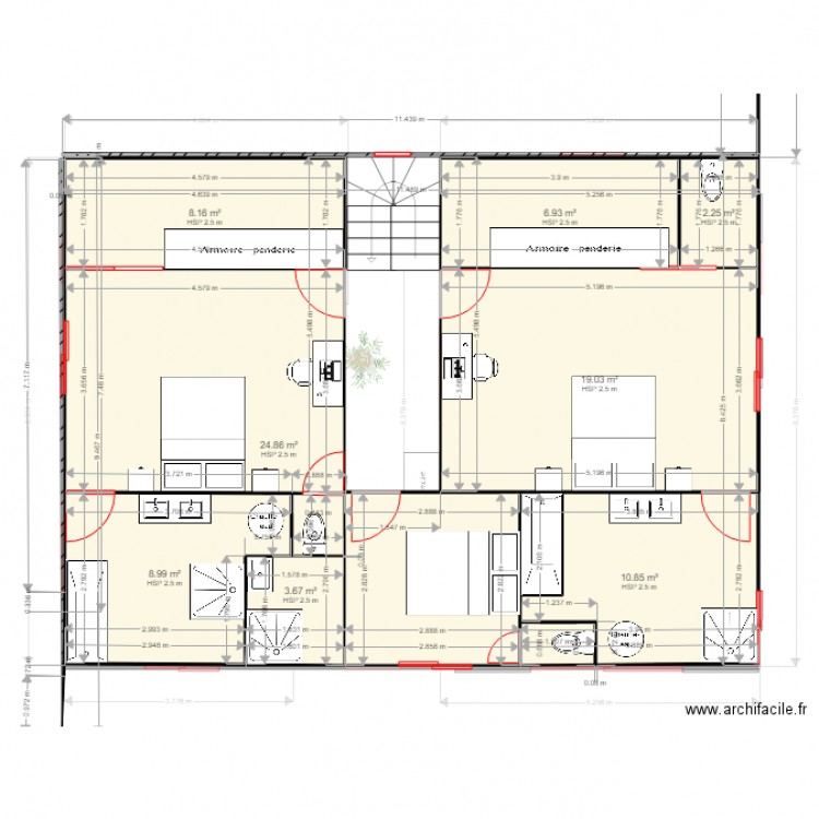 maison landre 1. Plan de 0 pièce et 0 m2