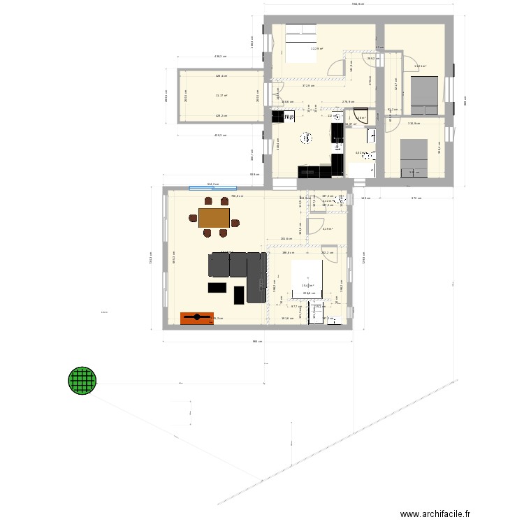 MAISON agrandissement. Plan de 0 pièce et 0 m2