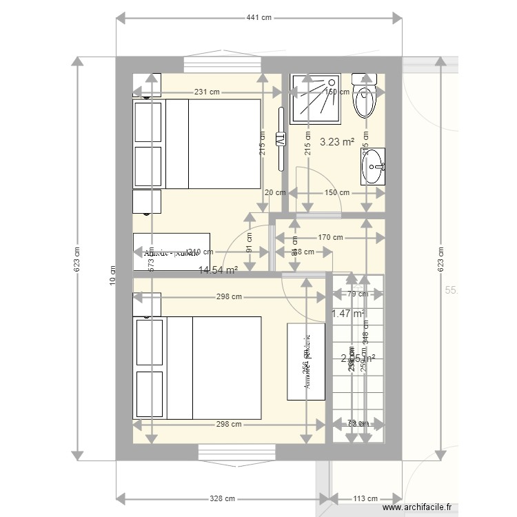 88M. Plan de 0 pièce et 0 m2