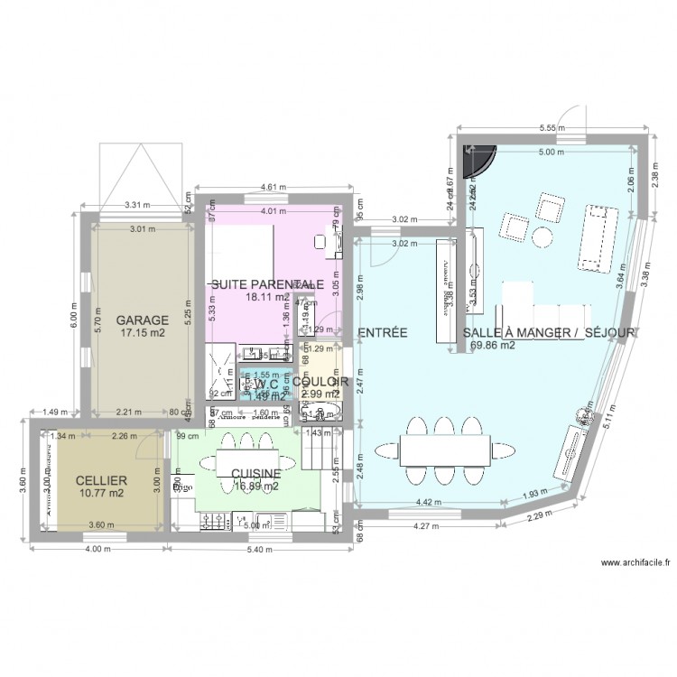 plan maison MAGUY. Plan de 0 pièce et 0 m2