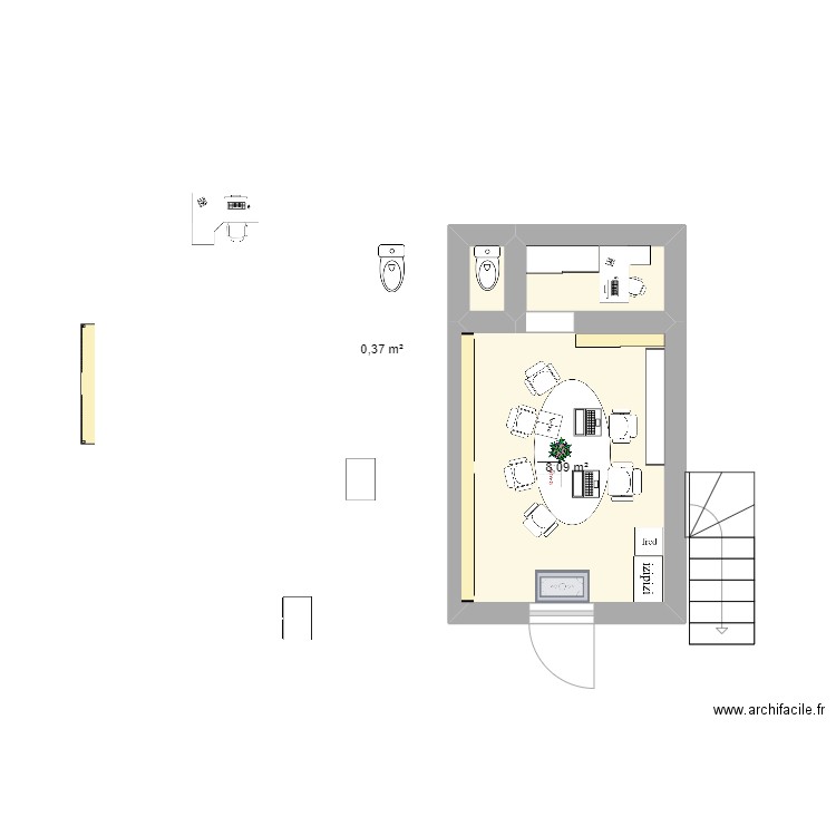 TAF. Plan de 0 pièce et 0 m2
