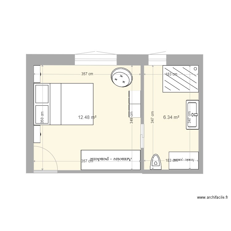 MA MAISON chambre N et SdB. Plan de 0 pièce et 0 m2