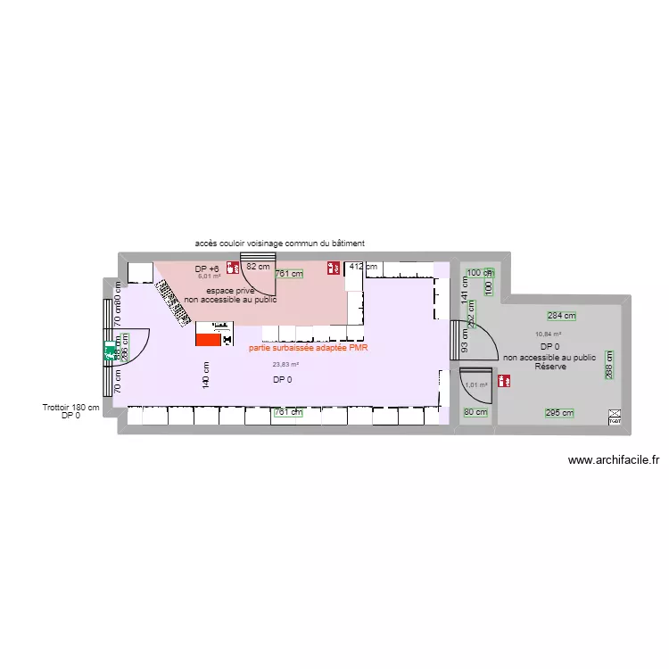 2 LA TERRE O VERRE APRES TRAVAUX. Plan de 2 LA TERRE O VERRE APRES TRAVAUX. Plan de
