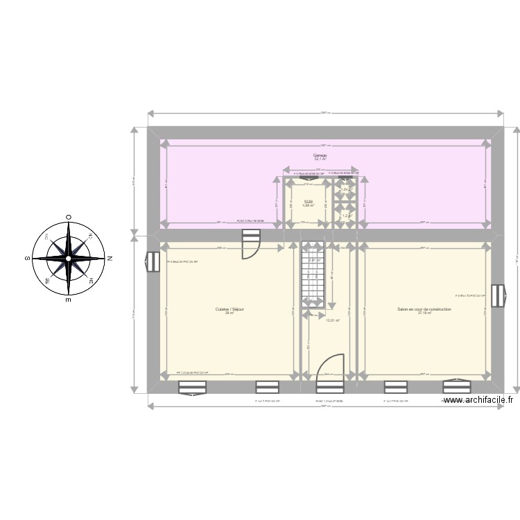 Badre. Plan de 15 pièces et 301 m2