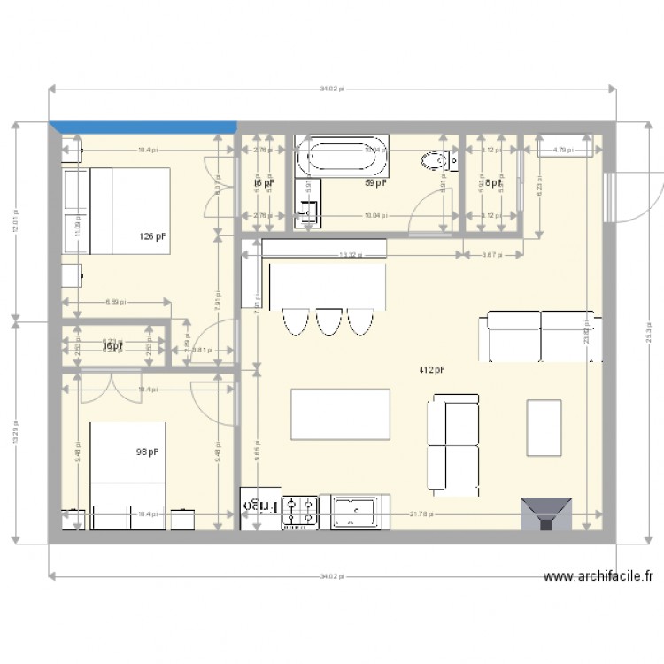 petit chalet. Plan de 0 pièce et 0 m2