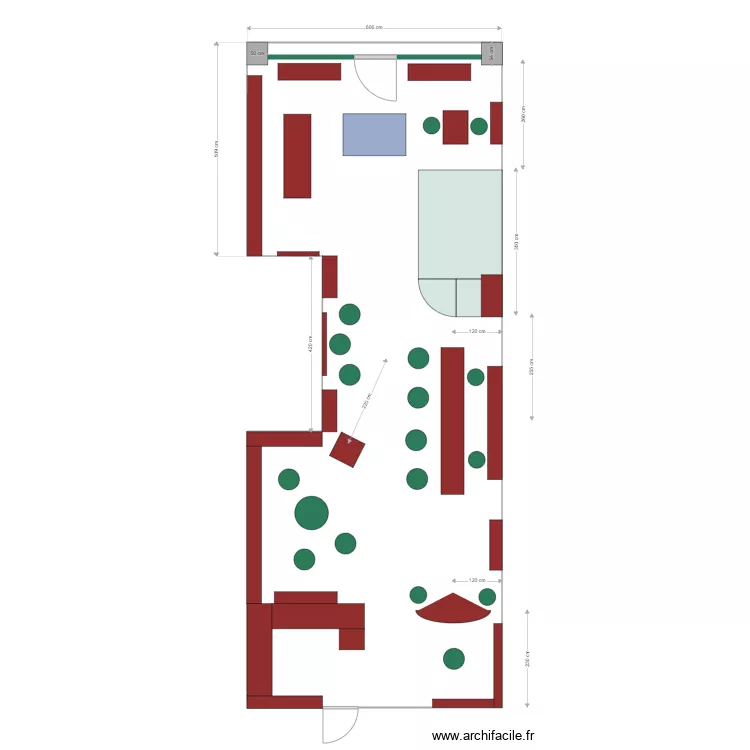 AGENCEMENTS rectifi&eacute;s. Plan de 