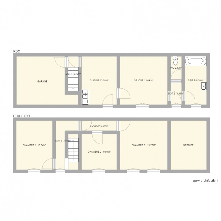 MAILLOT. Plan de 0 pièce et 0 m2