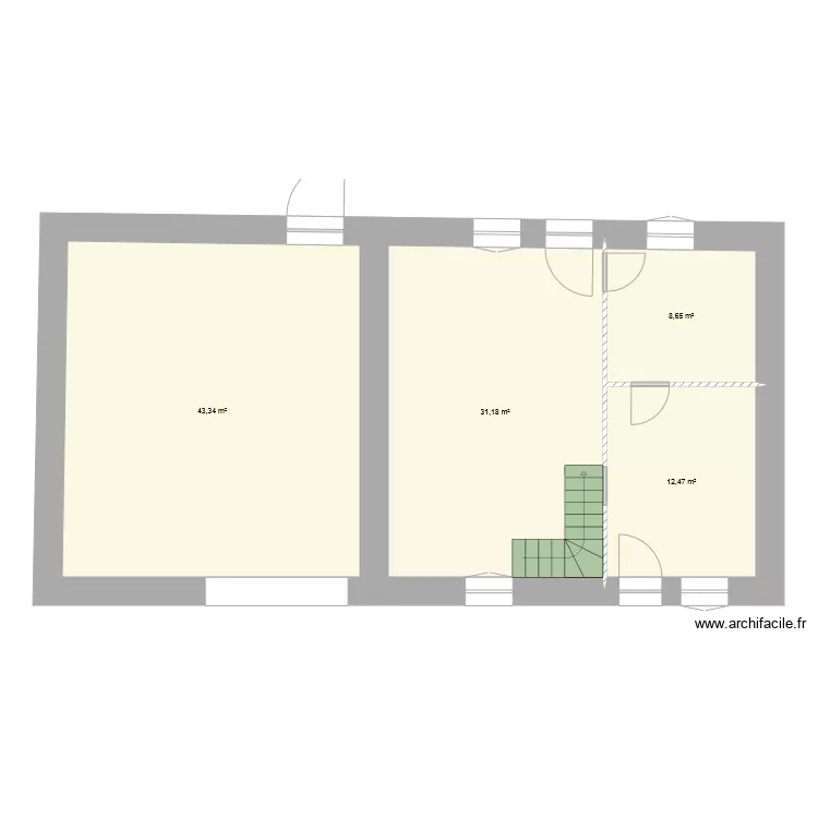 16 sanguilles avant travaux. Plan de 16 sanguilles avant travaux. Plan de