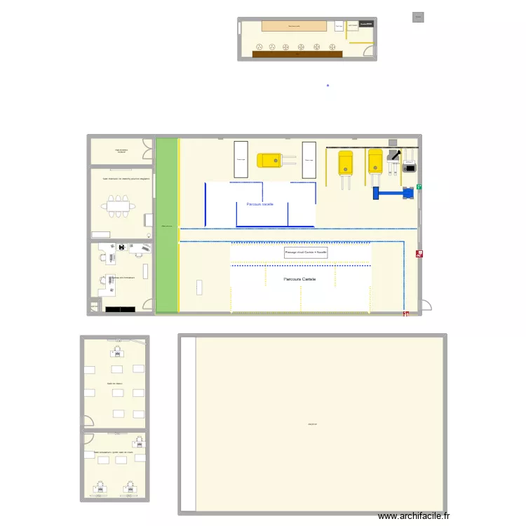 Bâtiment sécurité TC. Plan de 11 et 774 m² Bâtiment sécurité TC. Plan de 11 et 774 m²
