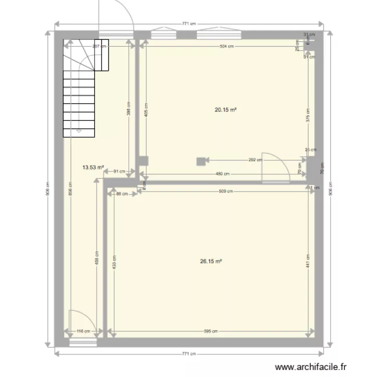 rdc boulangerie. Plan de 