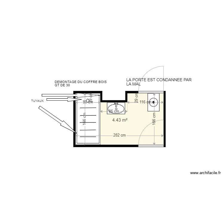 COQUERELLE M LOUISE . Plan de 