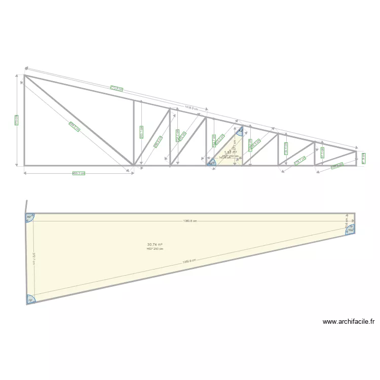 MAZAL CHARPENTE. Plan de 