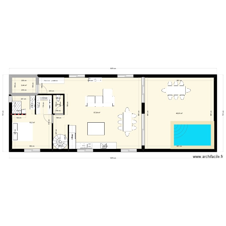 archi . Plan de 0 pièce et 0 m2