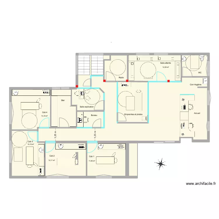 Leroux Barth version 5 bis. Plan de 11 et 163 m² Leroux Barth version 5 bis. Plan de 11 et 163 m²