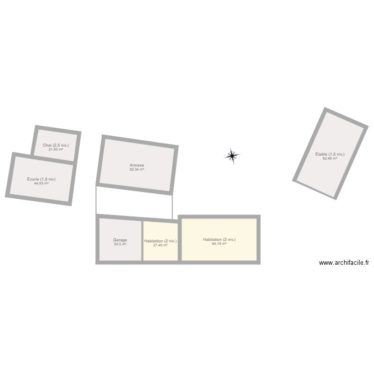 Plan de masse 2. Plan de 0 pièce et 0 m2