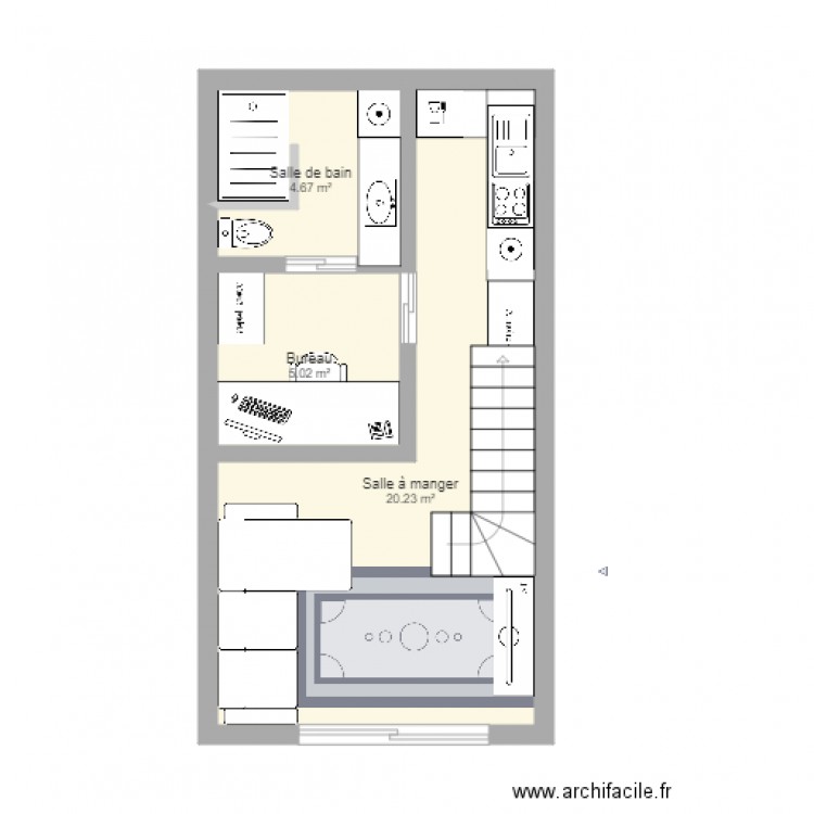 Garage Studio avec Mezzanine. Plan de 0 pièce et 0 m2