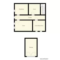Croquis sous sol et garage HEMING