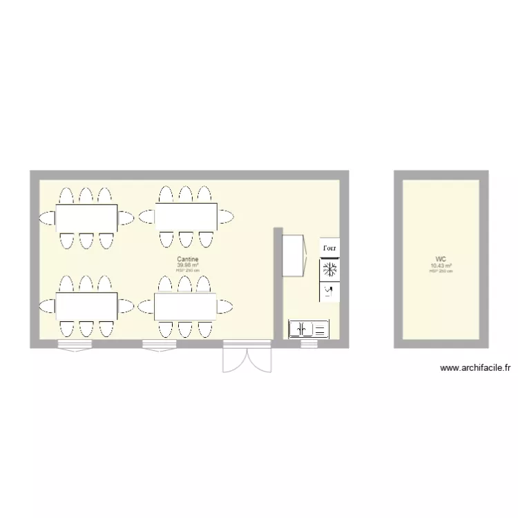 Cantine école. Plan de Cantine école. Plan de