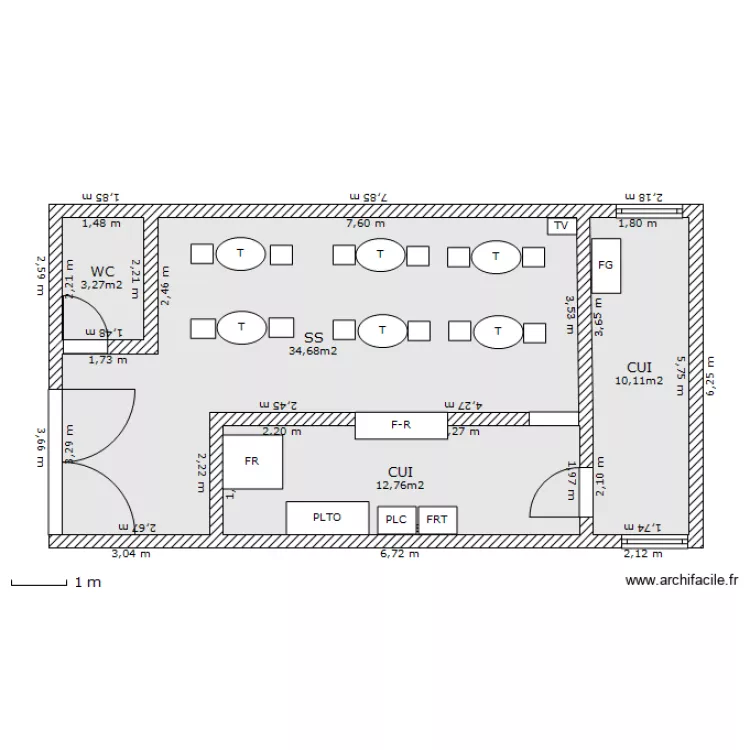 magasin. Plan de 