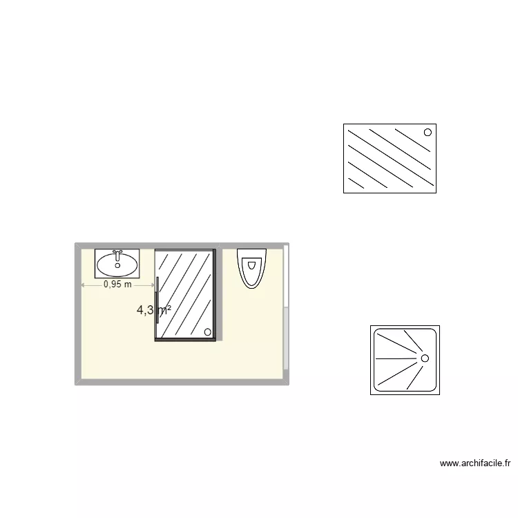 salle de bains. Plan de salle de bains. Plan de