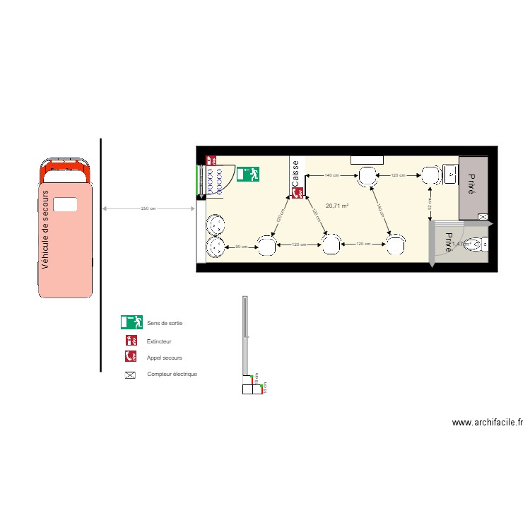 Salon de Jessica SSI. Plan de 0 pièce et 0 m2